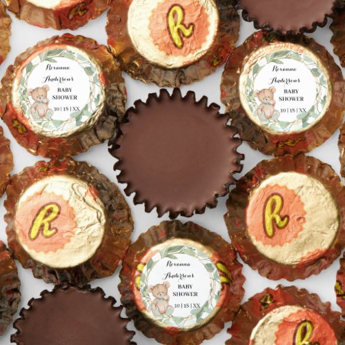 Bear Greenery Baby Shower Reeses Peanut Butter Cups