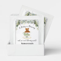 Bear Greenery Tea Baby Shower We cant Bearly Wait