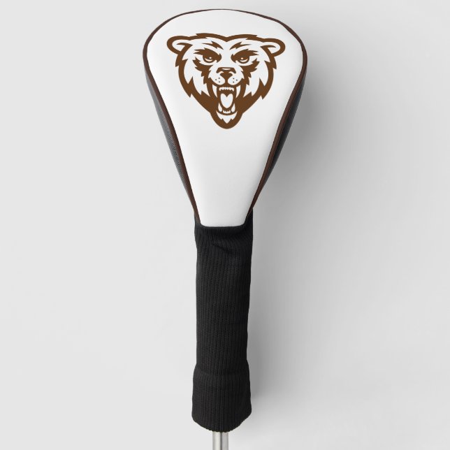 Bear Grizzly Brown Rustic Woodland Folk Animals Golf Head Cover (Front)