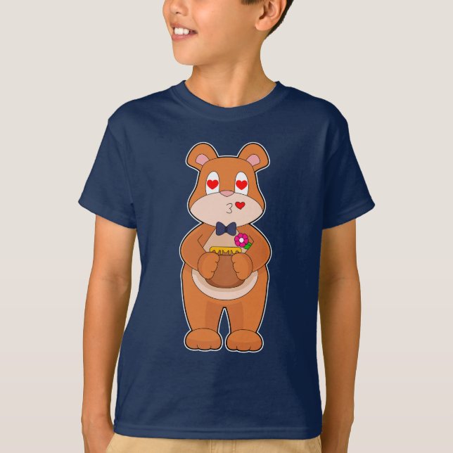 Bear Groom Bow tie Wedding T-Shirt (Front)
