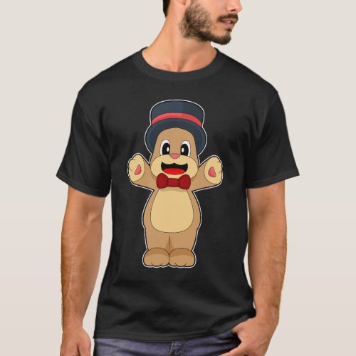 Bear Groom Cylinder Wedding T_Shirt
