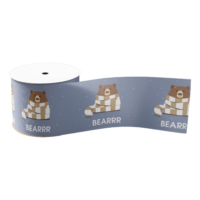 BEAR GROSGRAIN RIBBON (Spool)