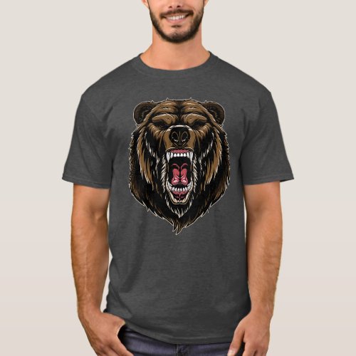 Bear Growl Mask T_Shirt