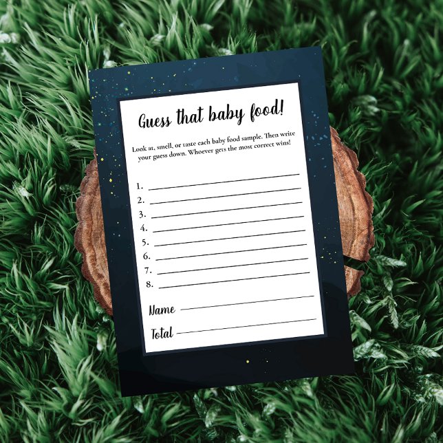 Bear Guess The Baby Food Baby Shower Game Invitation (Creator Uploaded)