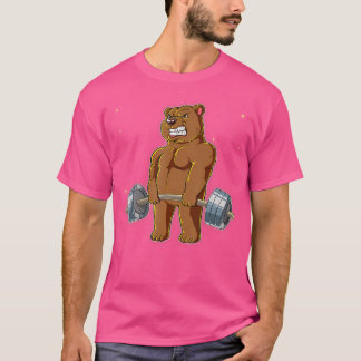 Bear Gym Weight Training Deadlift T-Shirt