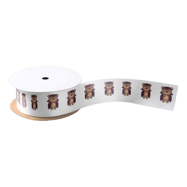 Bear Halloween Cute Devil Kids Vampire Costume Satin Ribbon (Spool)