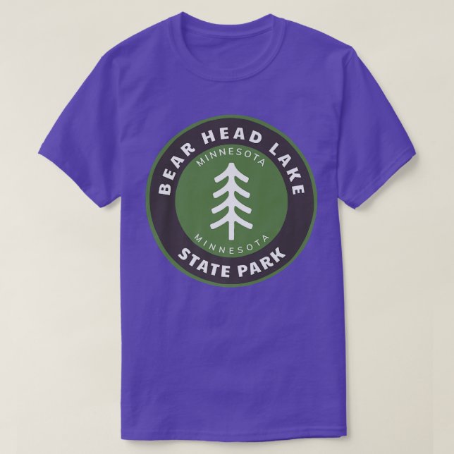 Bear Head Lake State Park Minnesota MN Forest Tree T-Shirt (Design Front)