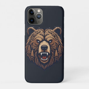 Bear Head Wild Tribal Art iPhone / iPad Case