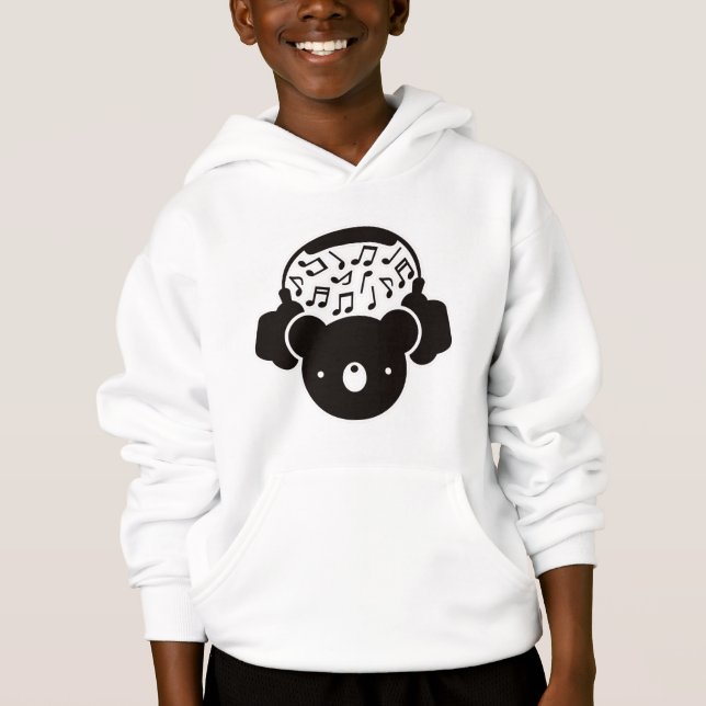 Bear_Headphones Hoodie (Front)