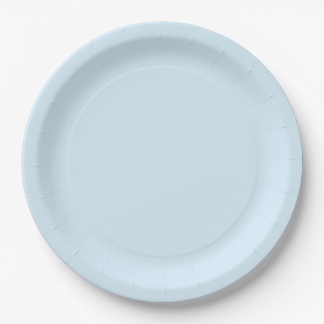 Bear Heart Collection - Blue Paper Plates (Front)