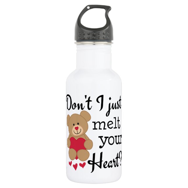 Bear Heart Melt Water Bottle (Front)