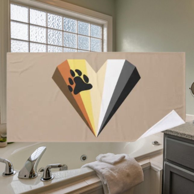 Bear Heart Pride Bathroom Towel Set (Creator Uploaded)