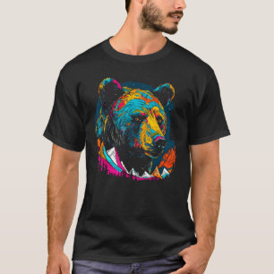 Bear Heart Soul Mountain Hiking Camping T-Shirt