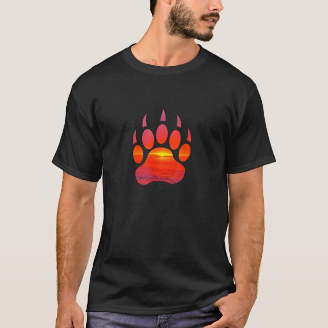 Bear Heart - Sunset T-Shirt (Front)