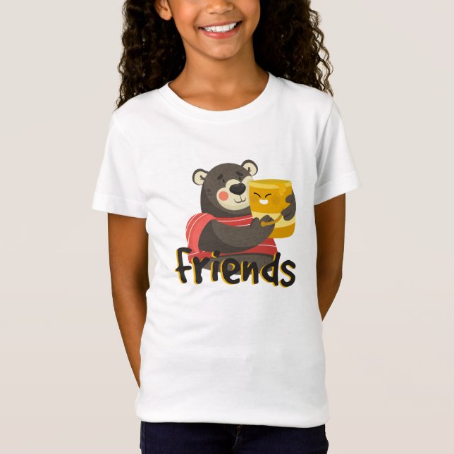 Bear Honey Best Friend T-Shirt (Front)
