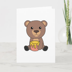 Bear Honey Honey Bear Little Bear Brown Bear Bears Card