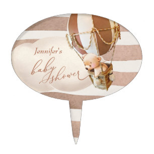 Bear Hot-Air Balloon Cake Topper