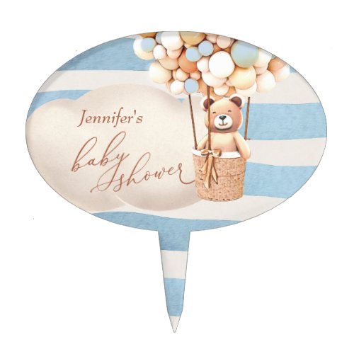 Bear Hot_Air Balloon Cake Topper