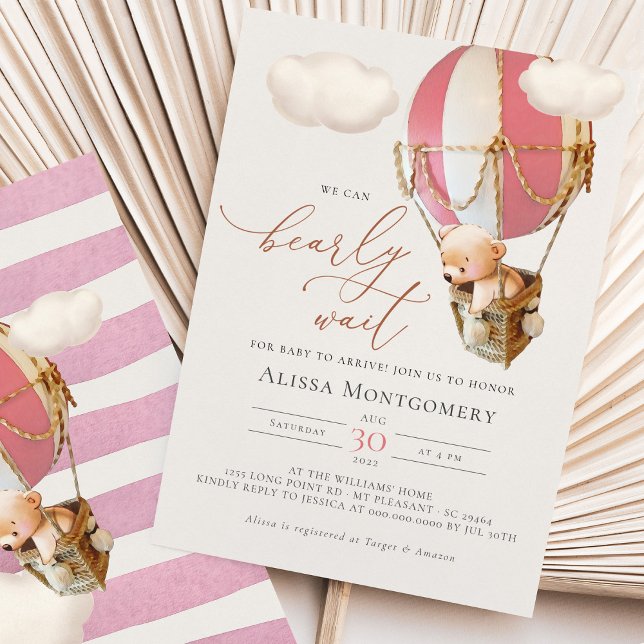 Bear Hot-Air Balloon Invitation (Creator Uploaded)