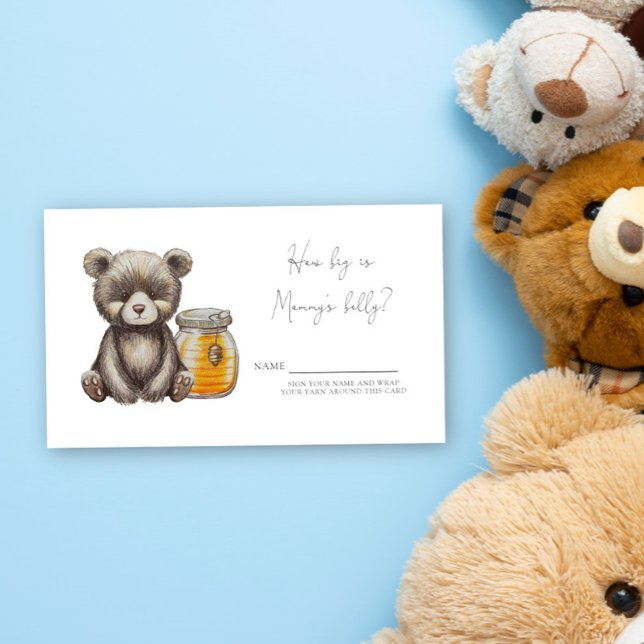 Bear How big is mommy's belly Enclosure Card (Creator Uploaded)