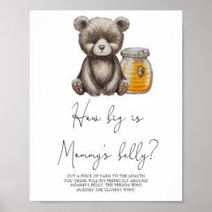 Bear - How big is mommy's belly game Poster