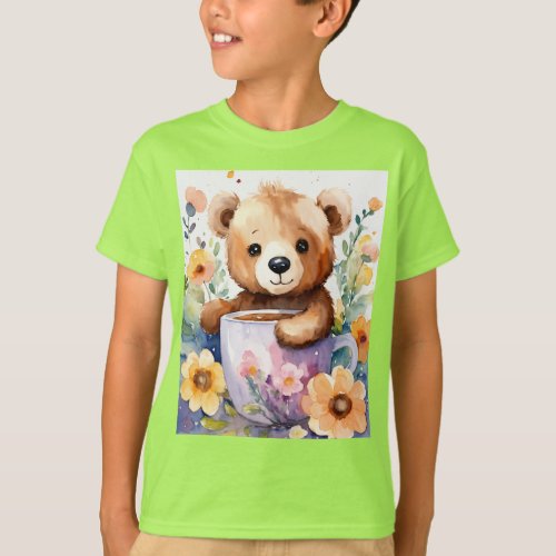 Bear Hug Baby Bear in a Mug T_Shirt