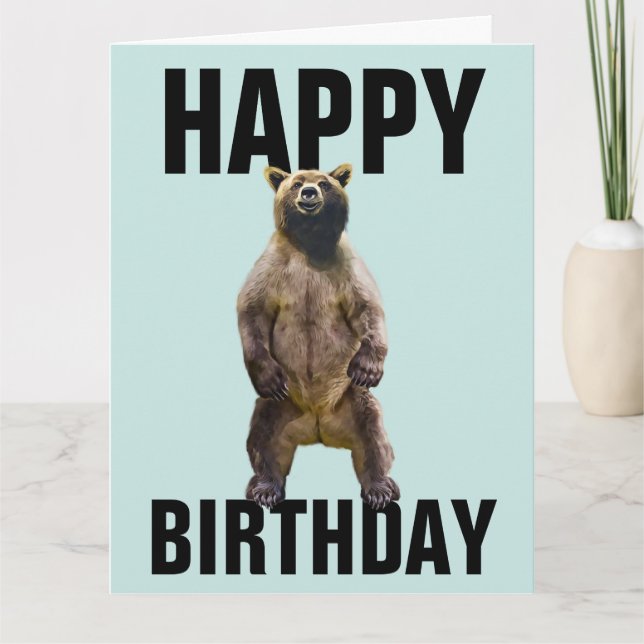 BEAR HUG BIRTHDAY OVERSIZED CARD (Front)