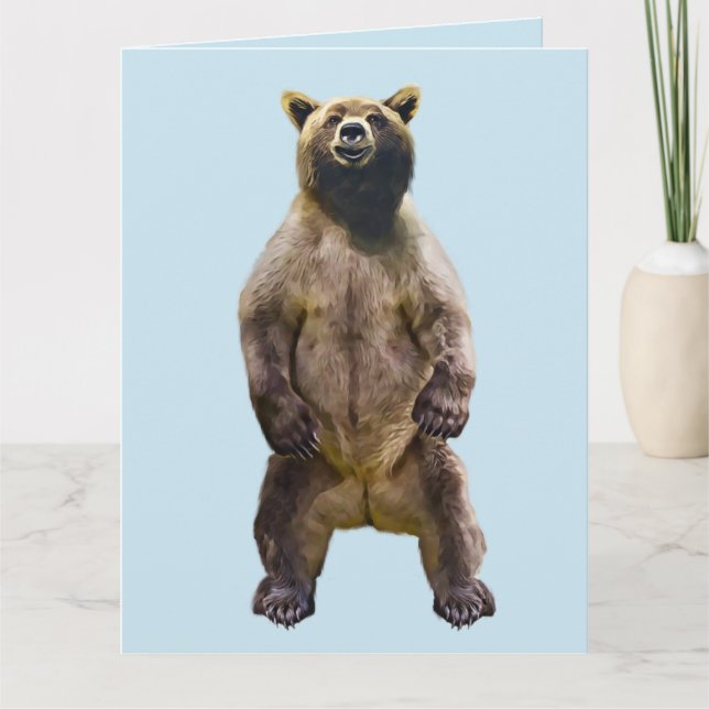 BEAR HUG GRIZZLY ANYTIME LOVE CARDS (Front)