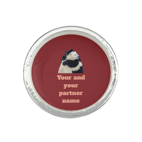 Bear Hug Love (Customizable) Ring