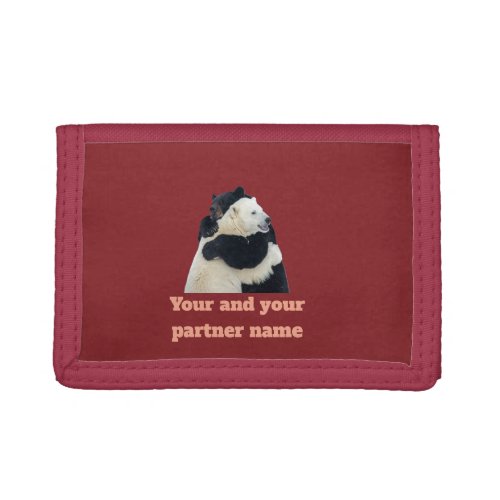 Bear Hug Love (Customizable) Trifold Wallet