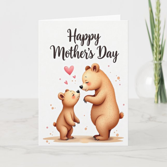 Bear Hug Mothers Day Card (Front)