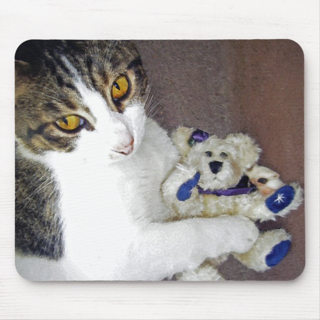 Bear Hug Mouse Pad (Front)