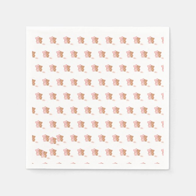 Bear Hug Napkin – A Cozy Touch for Sweet Moments (Front)