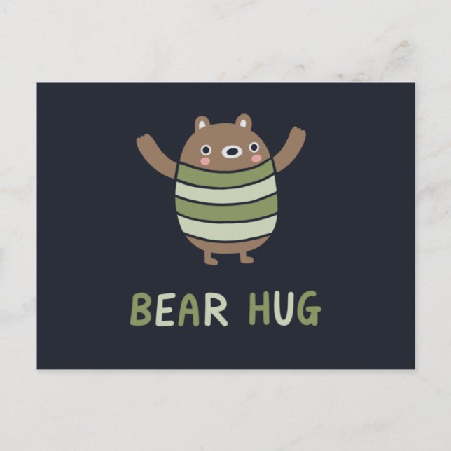Bear Hug Postcard (Front)