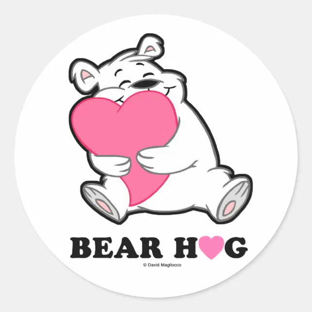 Bear Hug Stickers | Zazzle