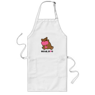 Bear Hug White Aprons