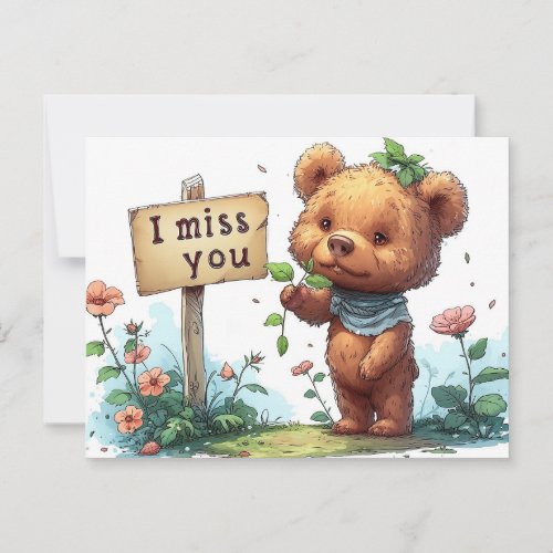 Bear Hugs Await You Postcard