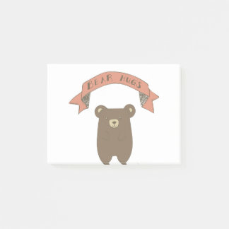 Bear Hugs Illustration Post-it Notes