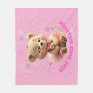 Bear Hugs Included – Sweet Tutu Bear Fleece Blanket