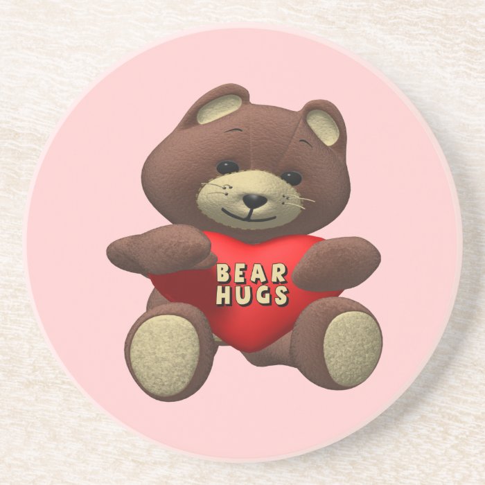 Bear Hugs Valentines Day Gifts Coasters
