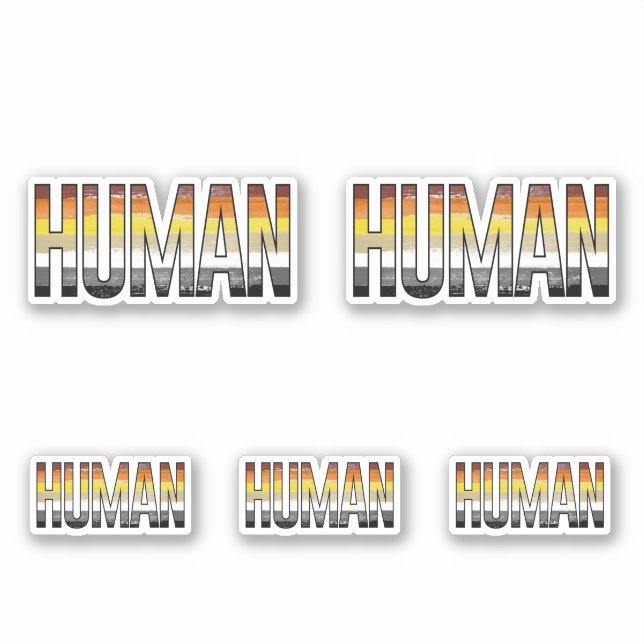 Bear Human Sticker (Front)