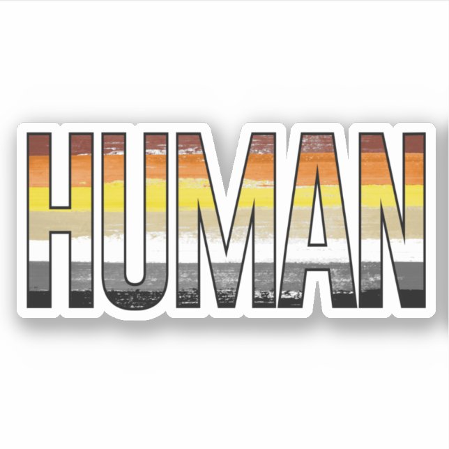 Bear Human Sticker (Front)