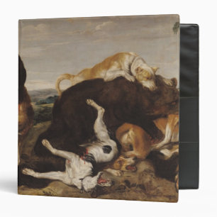 Bear Hunt or, Battle Between Dogs and Bears Binder
