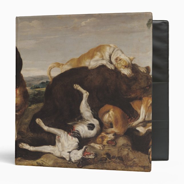 Bear Hunt or, Battle Between Dogs and Bears Binder (Front/Inside)