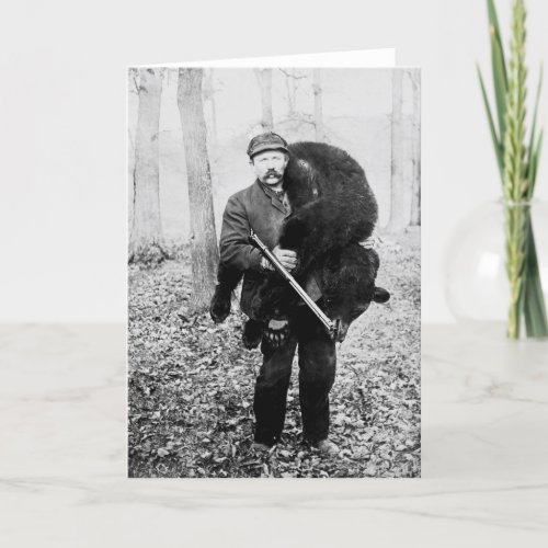Bear hunter 1909 card