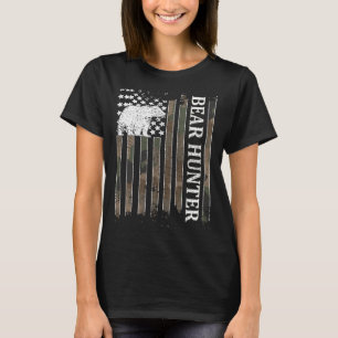 Bear Hunter American Flag Bear Hunting Lover 1 T-Shirt