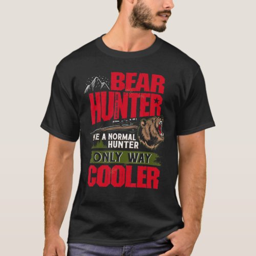 Bear Hunter Hunting Definition Animal Wildlife T_Shirt