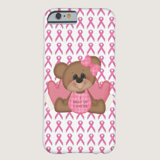 Bear- I Beat Up Cancer Pink Ribbon iPhone 6 Case