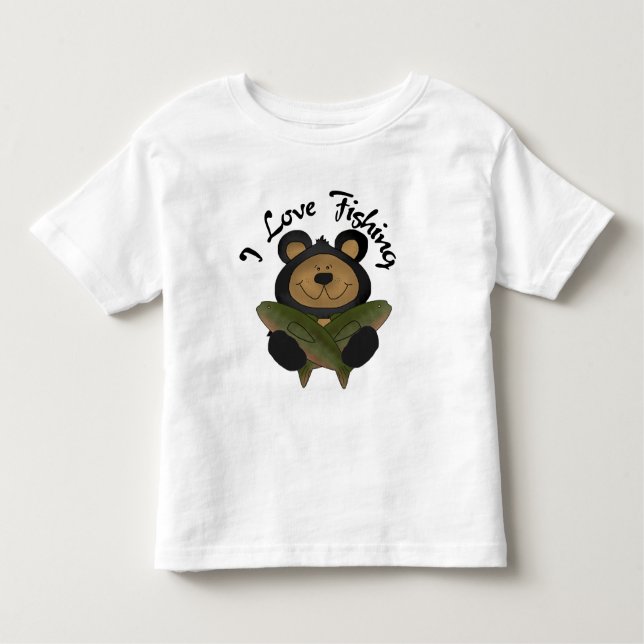 Bear I Love Fishing Tshirts and Gifts (Front)