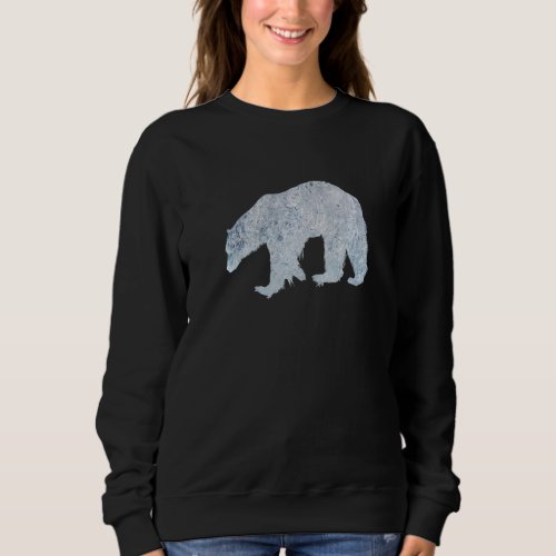 Bear Ice Melting Bear Nature Animal Welfare Sweatshirt
